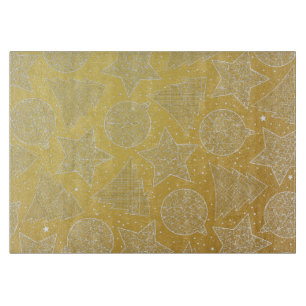 Schneidebrett für Gold und Weiß