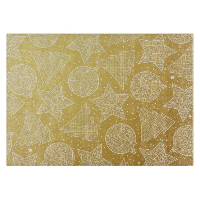 Schneidebrett für Gold und Weiß (Vorderseite)