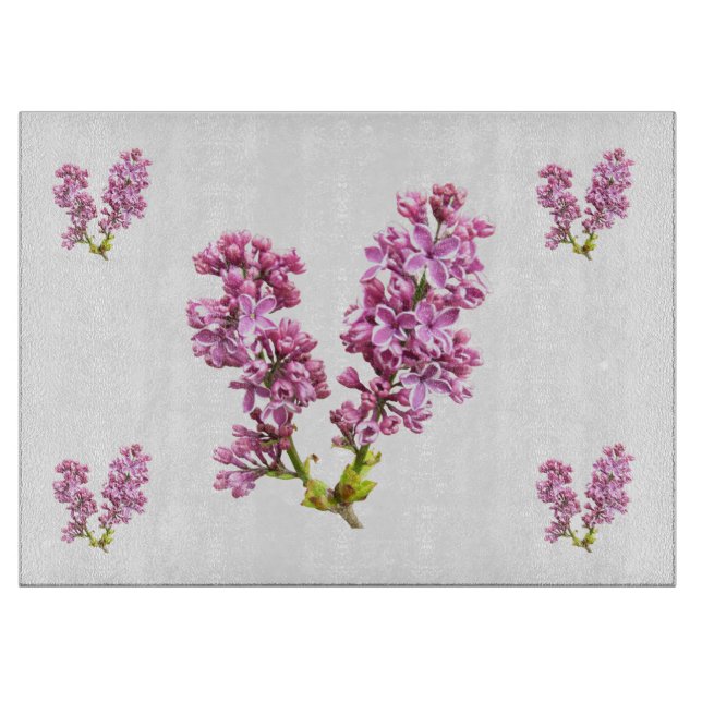 Schneidebrett - Lilac-Blüten (Vorderseite)