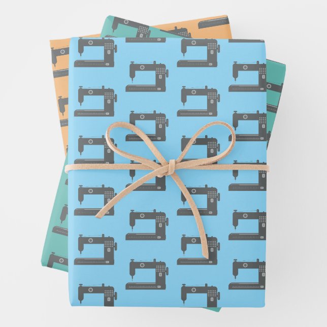 Schneidemaschine Elegant Orange Blue Green Geschenkpapier Set (Beispiel)