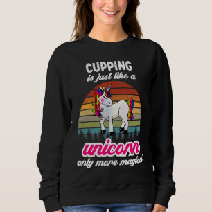 Schneiden des TCM Therapeuten Unicorn Vintag Sunse Sweatshirt