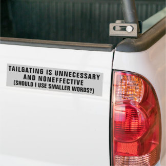 Schneiden ist nicht effektiv und andere große Wort Autoaufkleber
