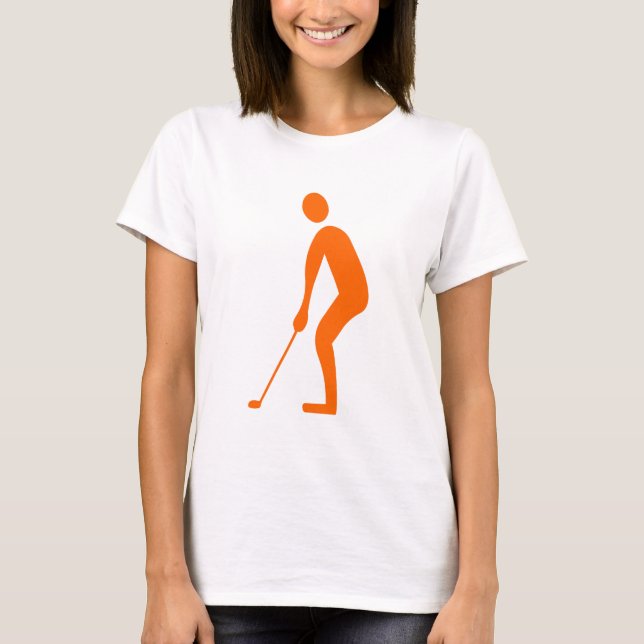 Schneiden - Orange T-Shirt (Vorderseite)