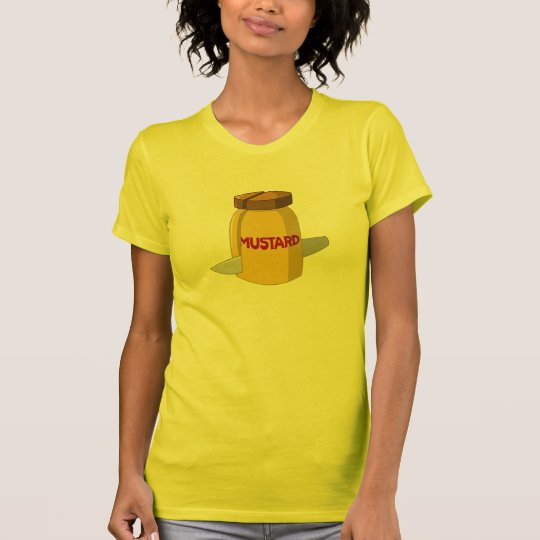 Schneiden Sie den Senf T-Shirt