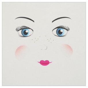 Schneiden und nähen Niedliche Big Blue Mit Augen R Stoff