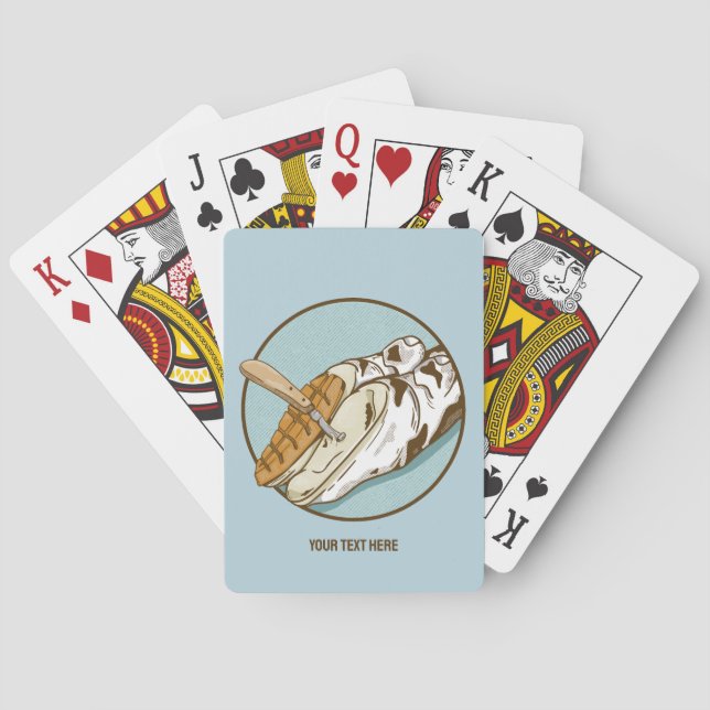 Schneiden von Kuh Spielkarten (Rückseite)