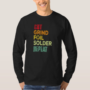 Schneiden von Schleiffoliensolder Wiederholung ver T-Shirt