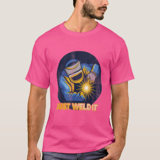 Schneiden von Torch-Metallarbeiter-Welder T-Shirt