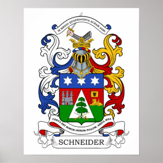 Schneider Coat of Arms Custom v2 Poster