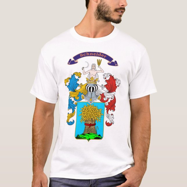 Schneider-Familie Ungar-Wappen T-Shirt (Vorderseite)