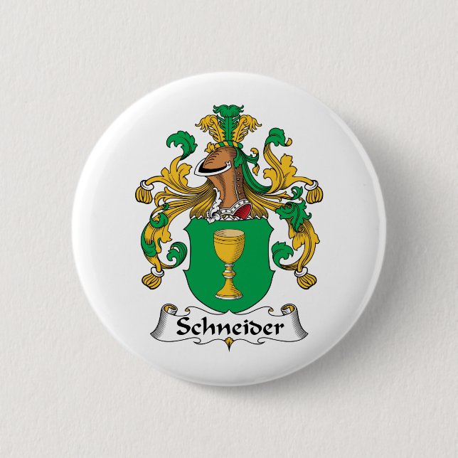 Schneider-Familienwappen Button (Vorderseite)