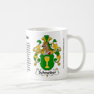 Schneider-Familienwappen-Tasse Kaffeetasse