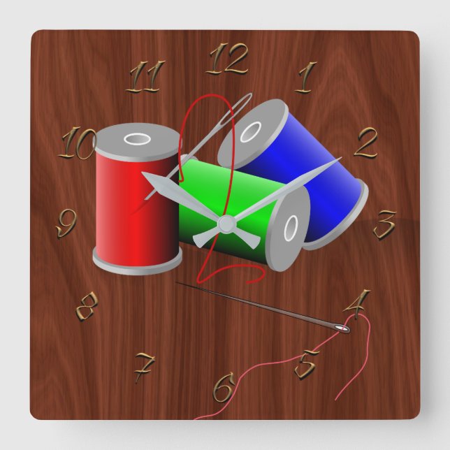 Schneider Quadratische Wanduhr (Vorderseite)