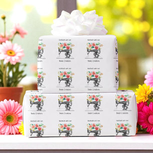 Schneider-Schneider-Geschäft für SchwarzNähmaschin Geschenkpapier
