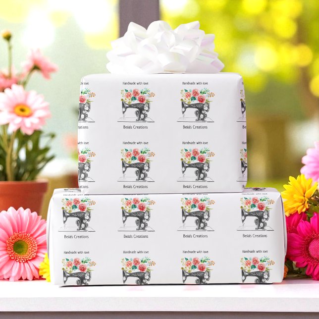 Schneider-Schneider-Geschäft für SchwarzNähmaschin Geschenkpapier (Von Creator hochgeladen)