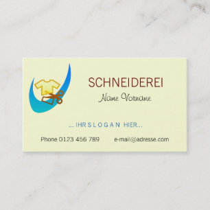 schneiderei visitenkarte