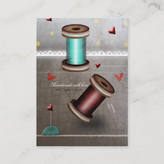 Schneidernadel-Spool-Segel-Visitenkarte Visitenkarte