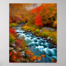 Schnell bewegender New England Stream.