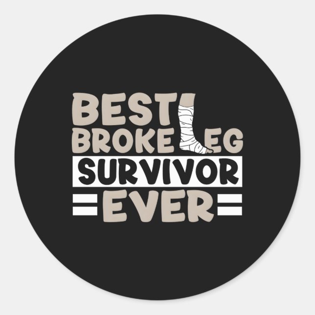 Schnell eine gut funktionierende Operation-Erholun Runder Aufkleber (Vorderseite)