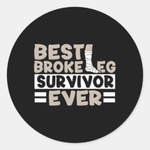 Schnell eine gut funktionierende Operation-Erholun Runder Aufkleber