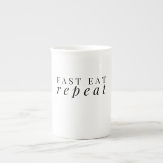 Schnell essen Sie Wiederholungs-Klassiker-Tasse Prozellantasse