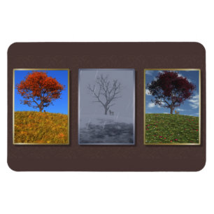 Schnell Fliegen der Jahre Triptych Flexible Magnet
