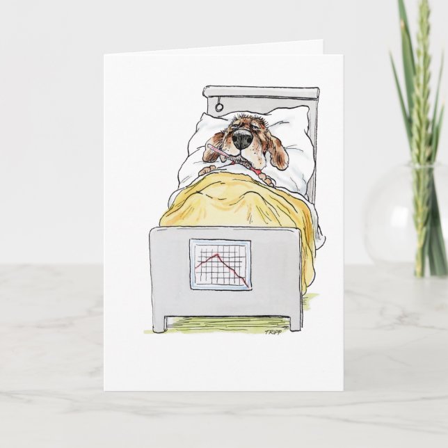 Schnell geht's los Hund Grußkarte Karte (Vorderseite)