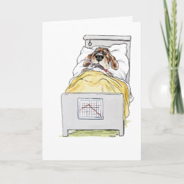 Schnell geht's los Hund Grußkarte Karte