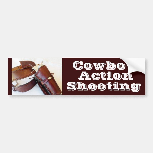 Schnell Gezeichnet Cowboy-Aktion Autoaufkleber sch (Vorne)