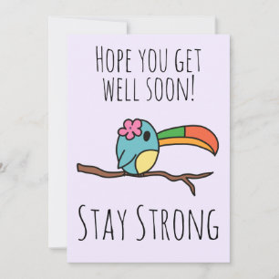Schnell Niedliche Toucan Violet Card Karte