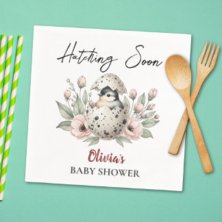 Schnell rustikale Babymädchen-Dusche Serviette