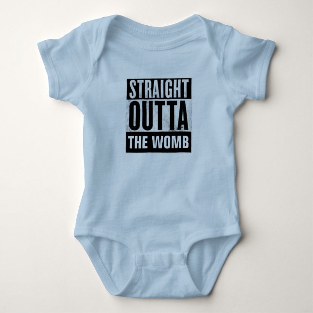 SCHNELL ÜBER DIE FRAU, BABY T - Shirt (Vorderseite)
