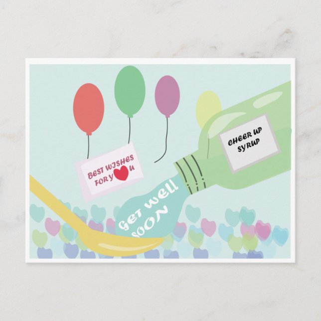 Schnell und gut Sirup Postkarte (Vorderseite)