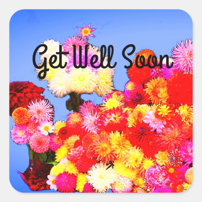 Schnell verschiedene Dahlias #2-1 Stickers (Vorderseite)