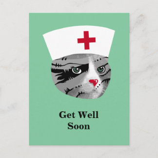 Schnell wieder gesund werden postkarte