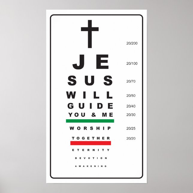 Schnelle Augendiagrammjesus - Plakat (Vorne)