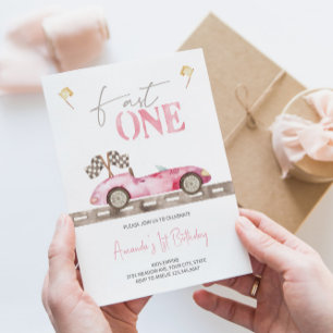 Schnelle Einladung eines Rennwagens zum Geburtstag