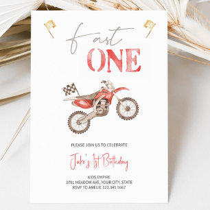 Schnelle Einladung zum Red Dirt Bike Geburtstag