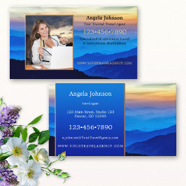 Schnelle Erfassung Ihrer Foto Travel Business Card Visitenkarte