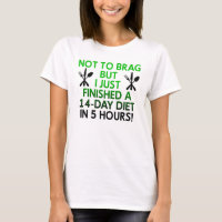 Schnelle Ernährung Funny T - Shirt Redewendungen Z