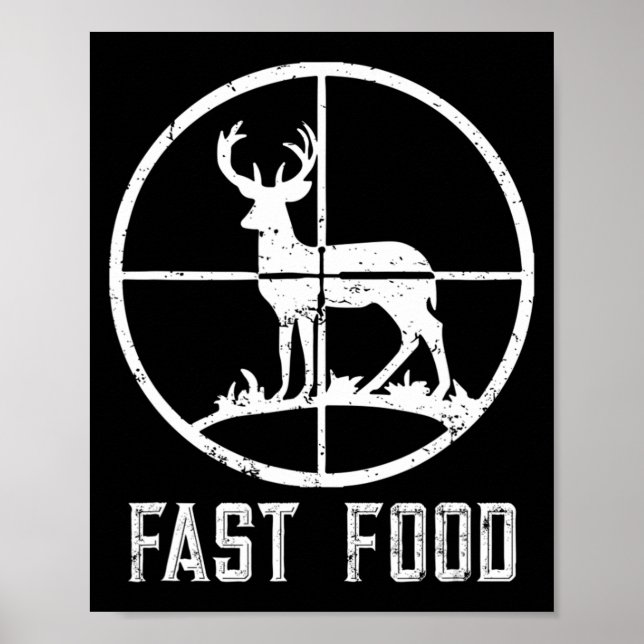 Schnelle Geschenke für die Hirschjagd von Jägern Poster (Vorne)