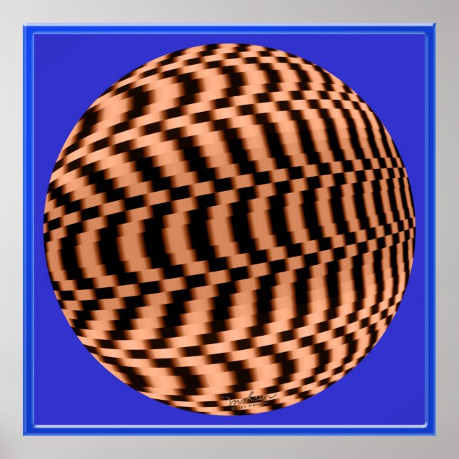 Schnelle Globe-optische Illusion Poster (Vorne)