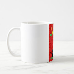 SCHNELLE KATZEN AUF DER Tasse DER WEIHNACHTEN