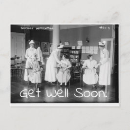Schnelle Krankenpflege Postkarte