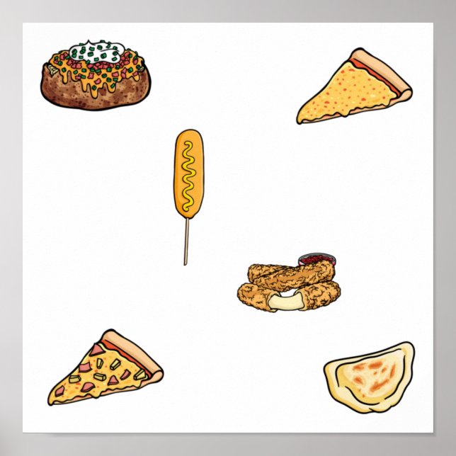 Schnelle Lebensmittelsammlung Poster (Vorne)