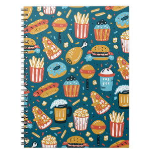 Schnelle Lebensmittelsymbole: Vintage Doodles Notizblock