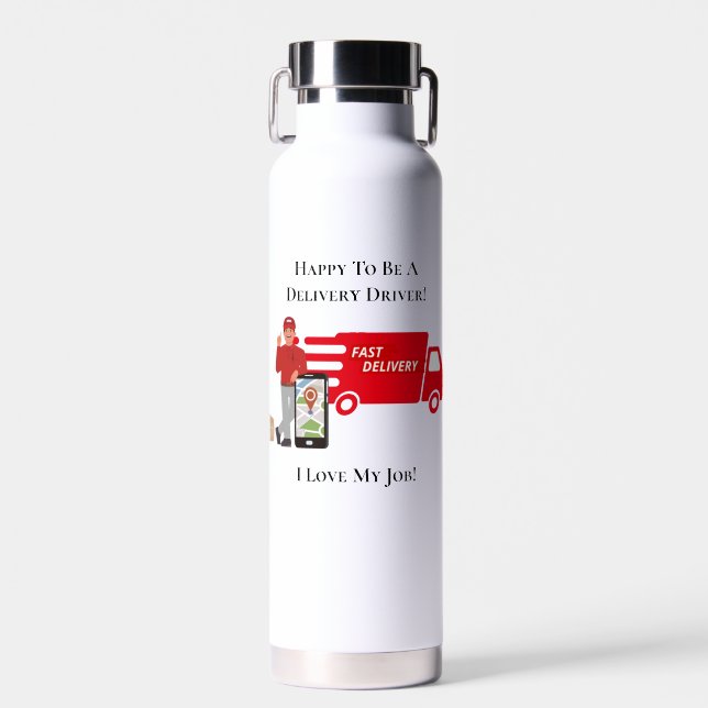 Schnelle Lieferung des Red Delivery-Treibers Trinkflasche (Vorne)