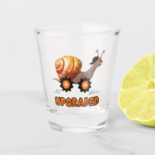 Schnelle Schnecke Schnapsglas