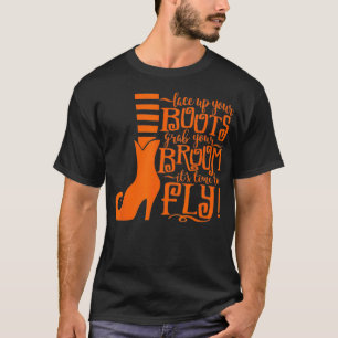 Schnelle Stiefel schnappen dir die Zeit zum Fliege T-Shirt