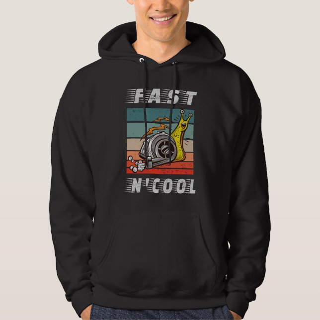 Schnelle und coole Turbo-Schnecke, schnell und coo Hoodie (Vorderseite)